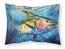 Load image into Gallery viewer, Yellowfin Tuna Standard Pillowcase – Artistic Decorative Front, White Back