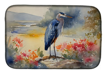 Load image into Gallery viewer, Blue Heron Dish Drying Mat