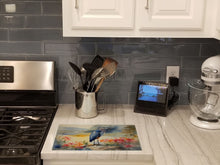 Load image into Gallery viewer, Blue Heron Glass Cutting Boards – Durable, Decorative Kitchen Art Large