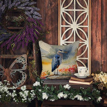 Load image into Gallery viewer, Blue Heron Throw Pillow