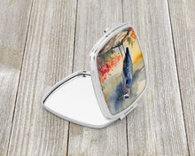 Load image into Gallery viewer, Blue Heron Compact Mirror – Stylish Purse Mirror with Artistic Covers