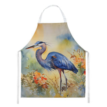 Load image into Gallery viewer, Blue Heron Apron – Artist-Designed Kitchen, BBQ &amp; Craft Apron