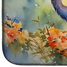 Load image into Gallery viewer, Blue Heron Dish Drying Mat