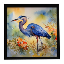Load image into Gallery viewer, Blue Heron Framed Metal Print