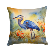 Load image into Gallery viewer, Blue Heron Throw Pillow - 14x14 Decorative Pillow – Art for Your Home &amp; Patio