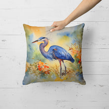 Load image into Gallery viewer, Blue Heron Throw Pillow