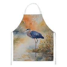 Load image into Gallery viewer, Blue Heron Apron – Artist-Designed Kitchen, BBQ &amp; Craft Apron