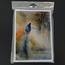 Load image into Gallery viewer, Blue Heron Greeting Cards - Blank Note Cards – 8-Pack of Artist-Designed Cards with Envelopes