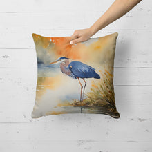 Load image into Gallery viewer, Blue Heron Throw Pillow