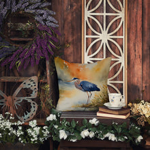 Load image into Gallery viewer, Blue Heron Throw Pillow