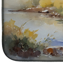 Load image into Gallery viewer, Blue Heron Dish Drying Mat
