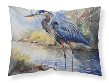 Load image into Gallery viewer, Blue Heron Standard Pillowcase – Artistic Decorative Front, White Back