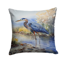 Load image into Gallery viewer, Blue Heron Throw Pillow - 14x14 Decorative Pillow – Art for Your Home &amp; Patio