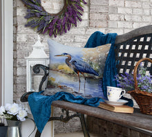 Load image into Gallery viewer, Blue Heron Throw Pillow