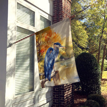 Load image into Gallery viewer, Blue Heron House Flag