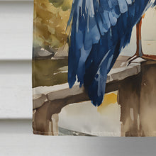 Load image into Gallery viewer, Blue Heron House Flag