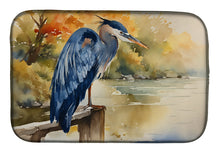 Load image into Gallery viewer, Blue Heron Dish Drying Mat