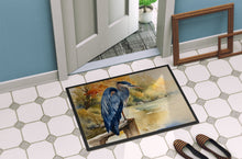 Load image into Gallery viewer, Blue Heron Doormat - Large 24x36 – Indoor/Outdoor Floor Mat with Artistic Flair