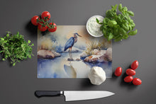 Load image into Gallery viewer, Blue Heron Glass Cutting Boards – Durable, Decorative Kitchen Art Large