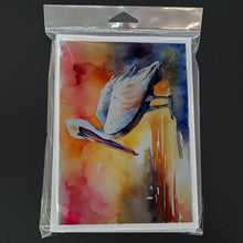 Load image into Gallery viewer, Pelican Greeting Cards - Blank Note Cards – 8-Pack of Artist-Designed Cards with Envelopes