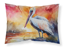 Load image into Gallery viewer, Pelican Standard Pillowcase – Artistic Decorative Front, White Back