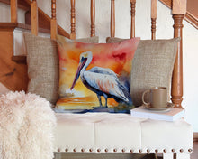 Load image into Gallery viewer, Pelican Throw Pillow - 14x14 Decorative Pillow – Art for Your Home &amp; Patio