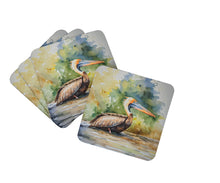 Load image into Gallery viewer, Pelican Coasters - Set of 4 Lightweight Foam, Absorbent Drink Coasters