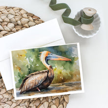 Load image into Gallery viewer, Pelican Greeting Cards - Blank Note Cards – 8-Pack of Artist-Designed Cards with Envelopes