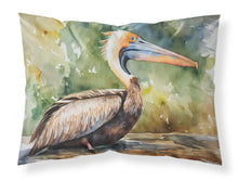 Load image into Gallery viewer, Pelican Standard Pillowcase – Artistic Decorative Front, White Back