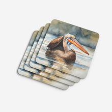 Load image into Gallery viewer, Pelican Coasters - Set of 4 Lightweight Foam, Absorbent Drink Coasters