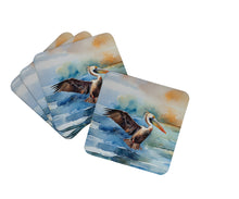 Load image into Gallery viewer, Pelican Coasters - Set of 4 Lightweight Foam, Absorbent Drink Coasters