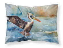 Load image into Gallery viewer, Pelican Standard Pillowcase – Artistic Decorative Front, White Back