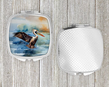 Load image into Gallery viewer, Pelican Compact Mirror – Stylish Purse Mirror with Artistic Covers