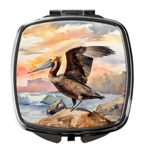 Load image into Gallery viewer, Pelican Compact Mirror – Stylish Purse Mirror with Artistic Covers