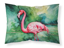 Load image into Gallery viewer, Flamingo Standard Pillowcase – Artistic Decorative Front, White Back