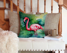 Load image into Gallery viewer, Flamingo Throw Pillow - 14x14 Decorative Pillow – Art for Your Home &amp; Patio