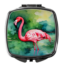 Load image into Gallery viewer, Flamingo Compact Mirror – Stylish Purse Mirror with Artistic Covers