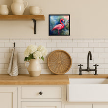 Load image into Gallery viewer, Flamingo Framed Metal Print
