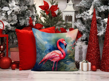 Load image into Gallery viewer, Flamingo Throw Pillow - 14x14 Decorative Pillow – Art for Your Home &amp; Patio