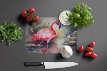 Load image into Gallery viewer, Flamingo Glass Cutting Boards – Durable, Decorative Kitchen Art Large