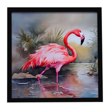Load image into Gallery viewer, Flamingo Framed Metal Print