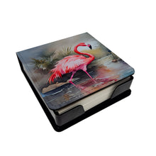 Load image into Gallery viewer, Flamingo PU Leather Note Paper Holder