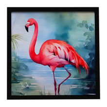 Load image into Gallery viewer, Flamingo Framed Metal Print