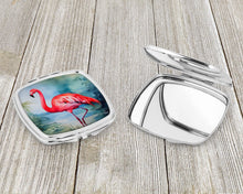 Load image into Gallery viewer, Flamingo Compact Mirror – Stylish Purse Mirror with Artistic Covers