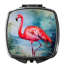 Load image into Gallery viewer, Flamingo Compact Mirror – Stylish Purse Mirror with Artistic Covers