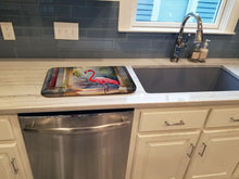 Load image into Gallery viewer, Flamingo Dish Drying Mat