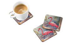 Load image into Gallery viewer, Flamingo Coasters - Set of 4 Lightweight Foam, Absorbent Drink Coasters