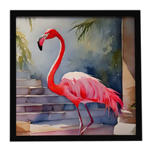 Load image into Gallery viewer, Flamingo Framed Metal Print