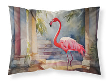 Load image into Gallery viewer, Flamingo Standard Pillowcase – Artistic Decorative Front, White Back