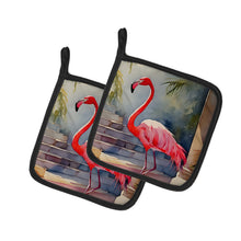 Load image into Gallery viewer, Flamingo Pot Holders - Set of 2 Decorative Kitchen Helpers | Made in the USA